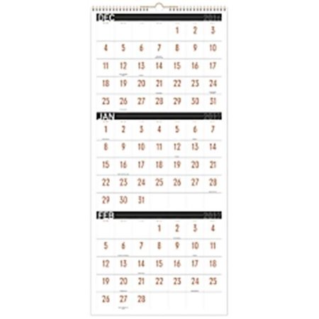 AT-A-GLANCE At-A-Glance AAGPM11X28 Contemporary Three-Monthly Reference Wall Calendar AAGPM11X28